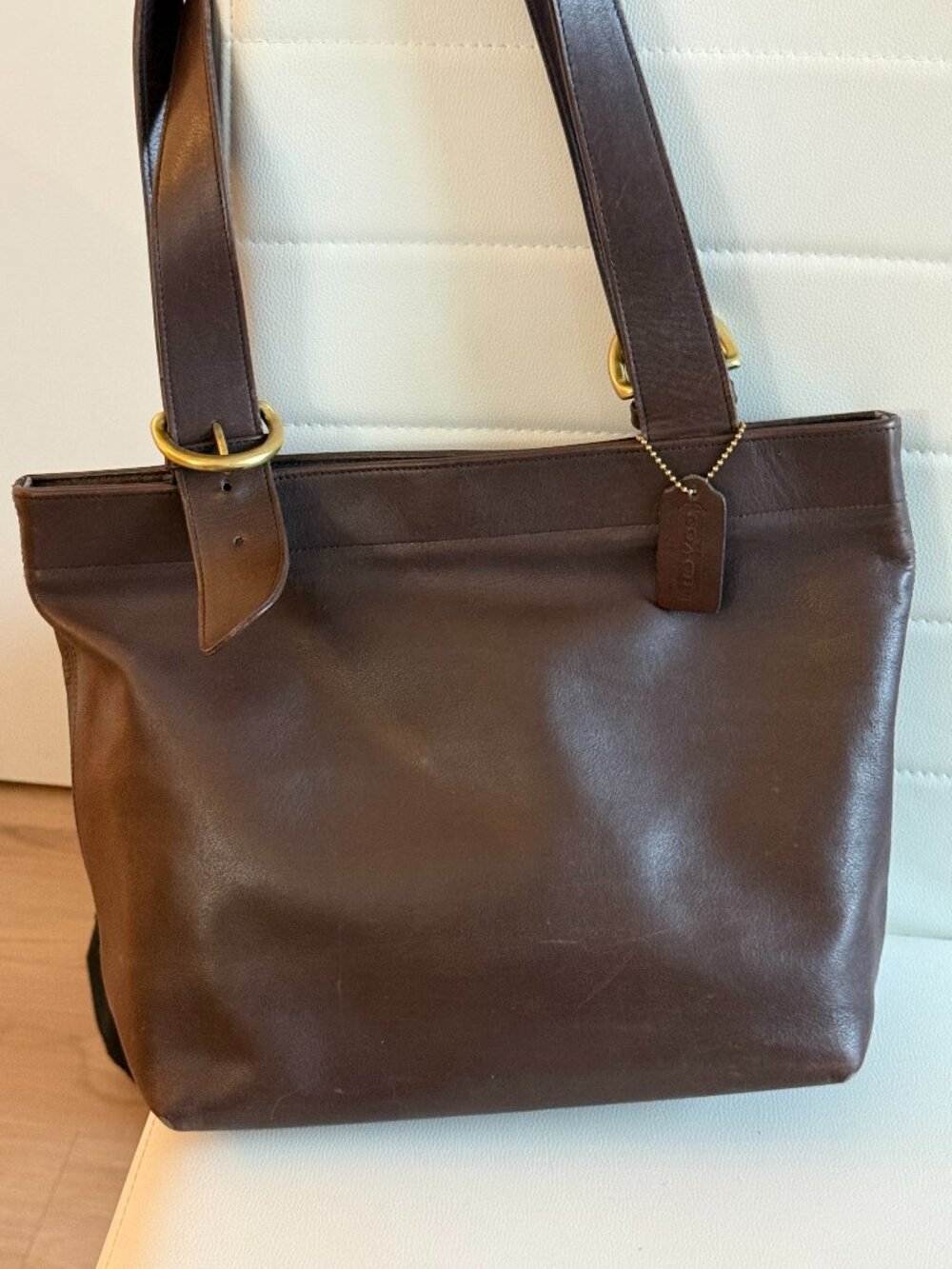 Vintage Coach SoHo Lafayette Shopper Tote Bag Mahogany Brown 4140